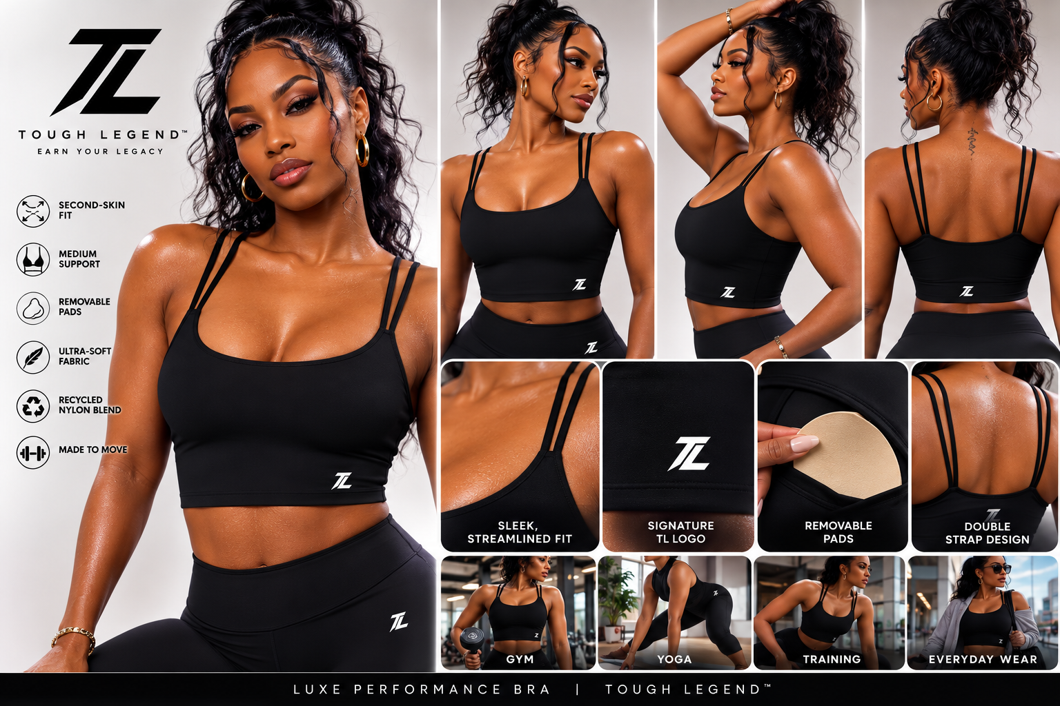 Tough Legend™ Luxe Performance Bra
